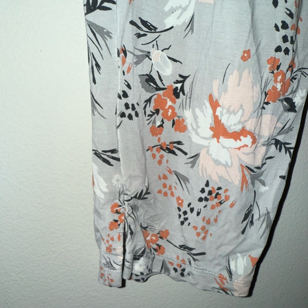 Duluth Trading Co Women’s Small Grey Floral Modal Pants Pockets Comfy Coastal - Picture 6 of 10